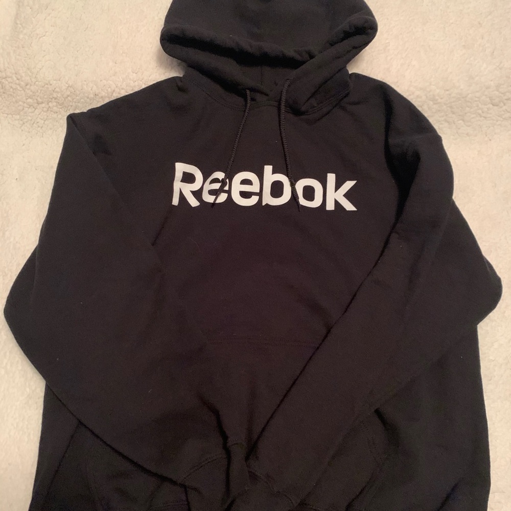 Reebok black hoodie. Large. Worn once. Smoke free